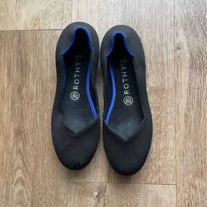 Black rothy flats